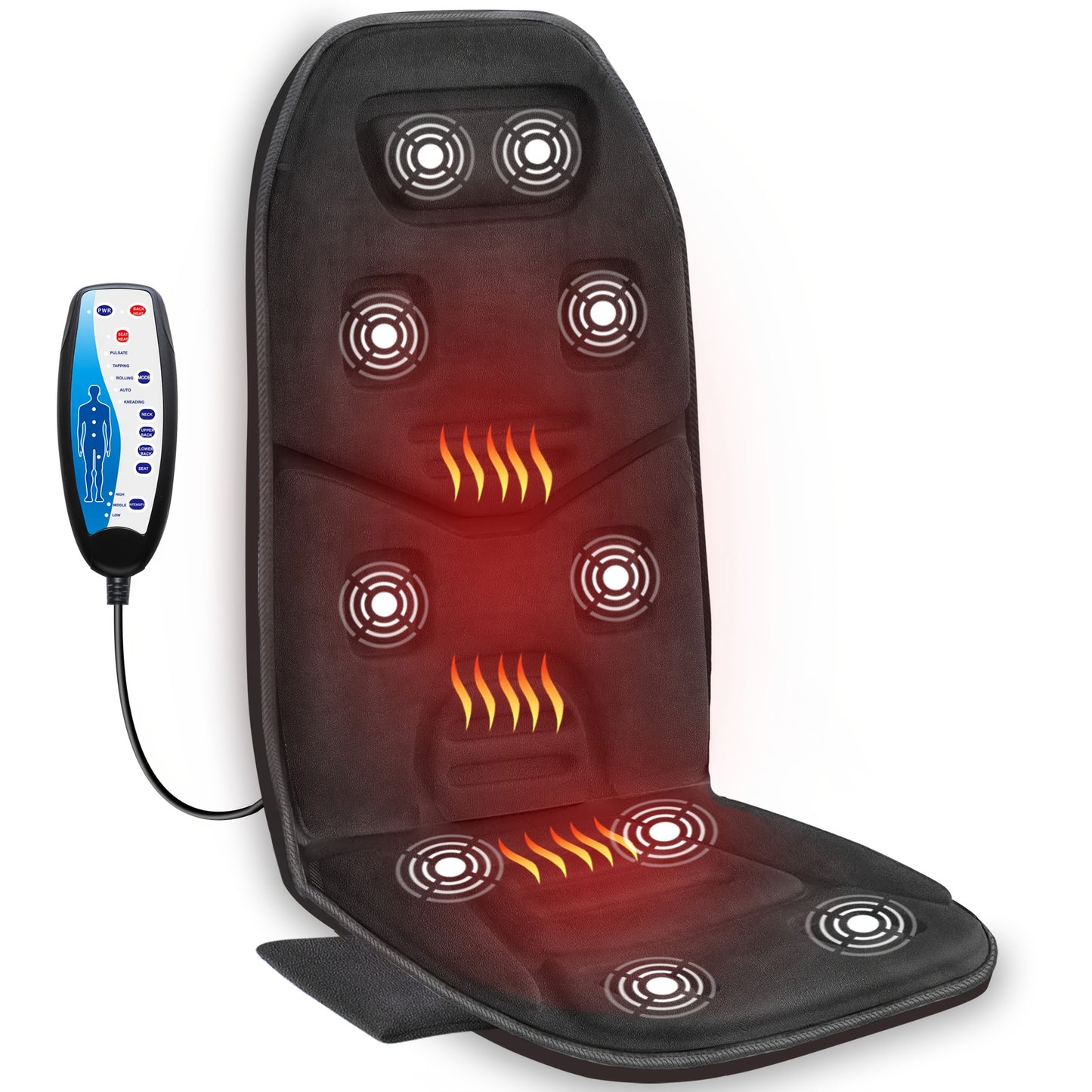 10 Vibration Motors COMFIER Massage Seat Cushion With Heat