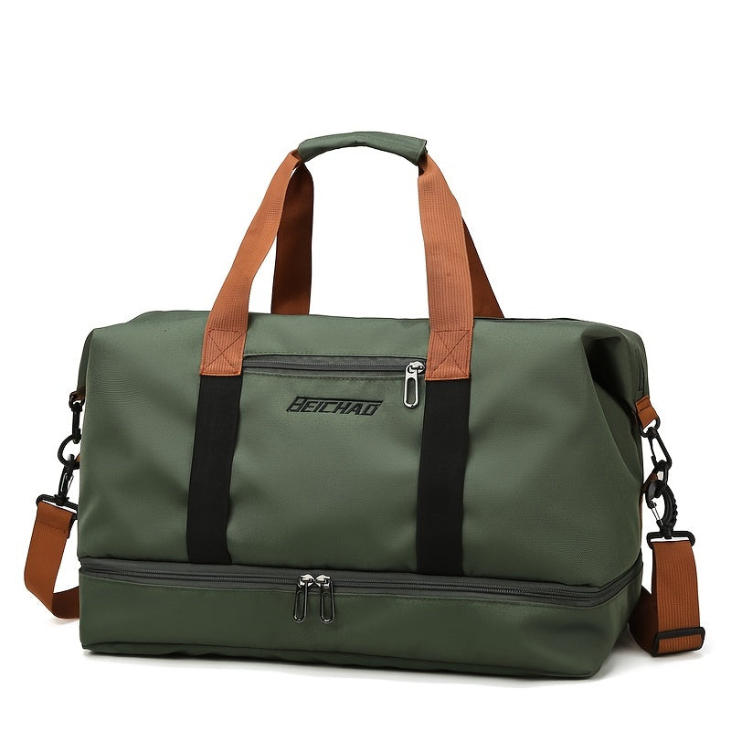 Large Capacity Travel Bag with Wet and Dry Separation Casual Outdoor Tote Women's Fitness Yoga Bag Weekend Overnight Luggage
