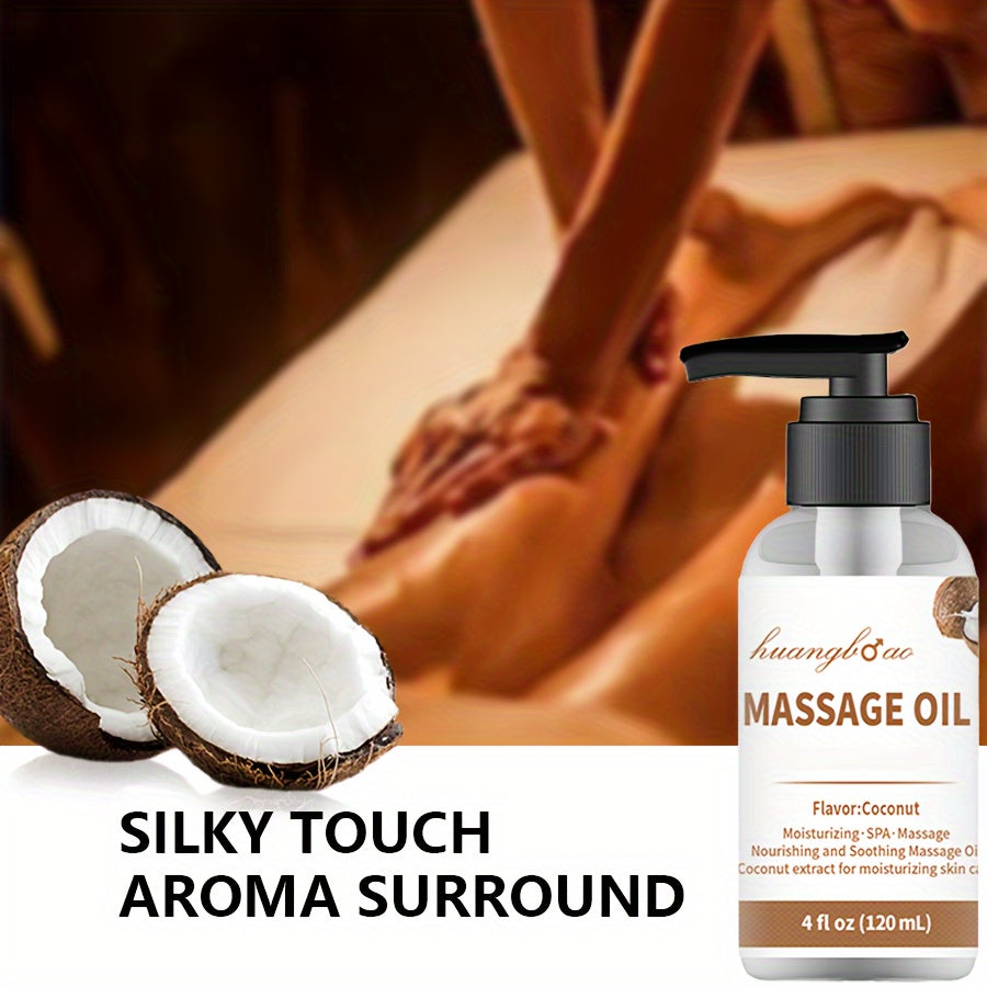2pcs Coconut Massage Oil - Sensual Full Body Glide