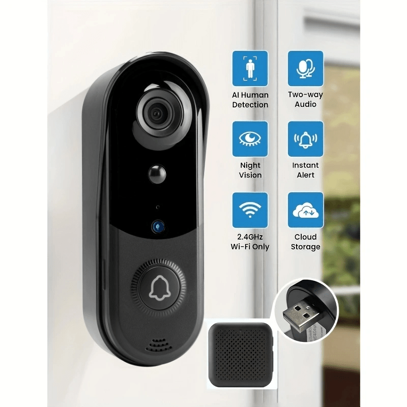 Smart Home Security Wireless Smart Video Doorbell System