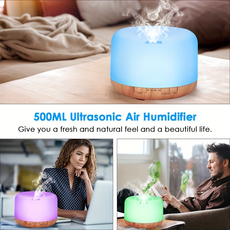 500ml Remote Control Aromatherapy Diffuser & Humidifier