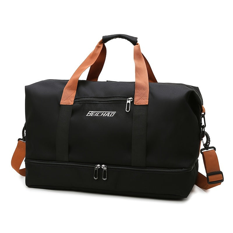 Large Capacity Travel Bag with Wet and Dry Separation Casual Outdoor Tote Women's Fitness Yoga Bag Weekend Overnight Luggage