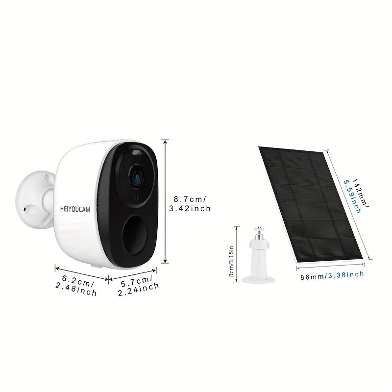 Wireless Security Camera HEIYOUCAM 2-Pack 3MP Night Vision