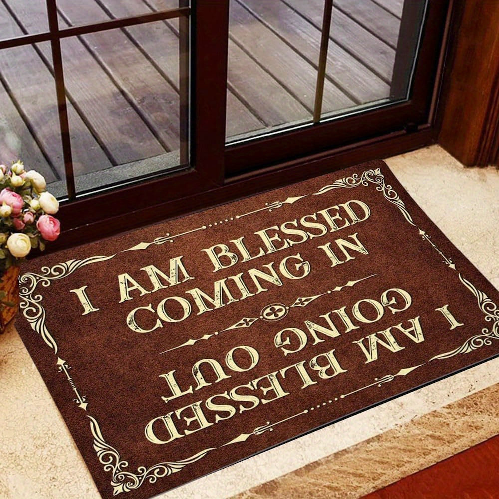 I Am Blessed Coming In and Going Out Door Mat Non Slip