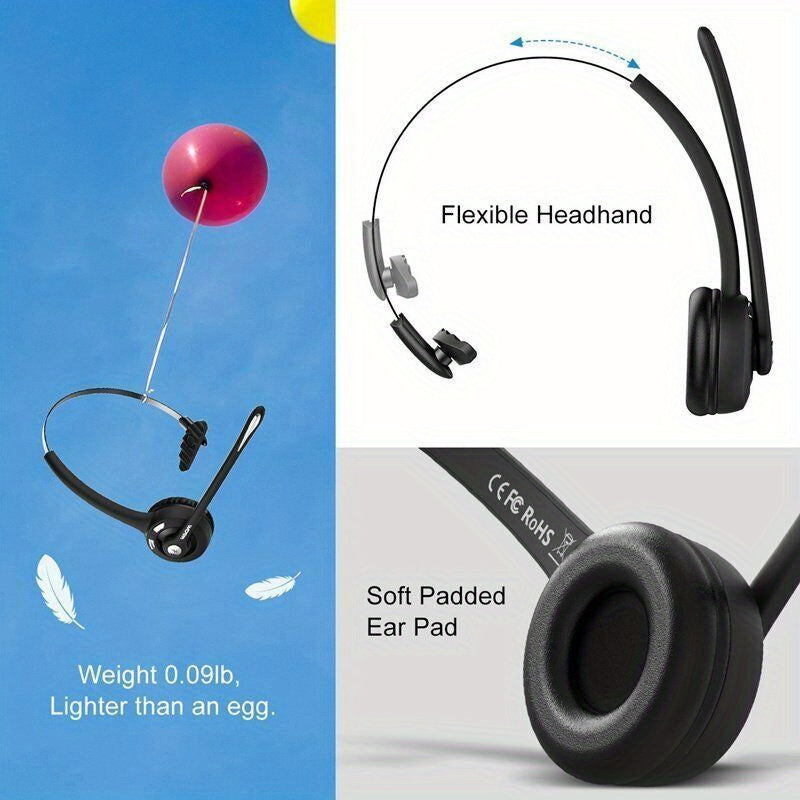 MPOW Wireless Business Headphones - HD Voice Earphones