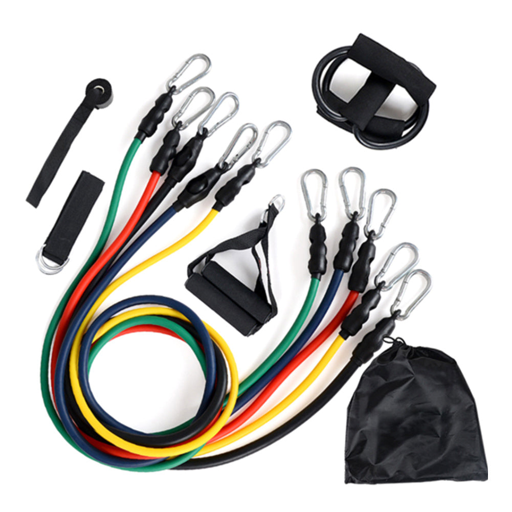 11pcs Pull Ropes Set for Portable Athletic Fitness Accessories