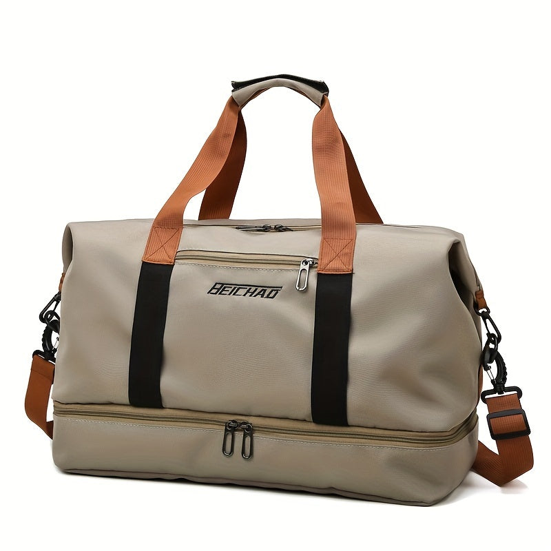 Large Capacity Travel Bag with Wet and Dry Separation Casual Outdoor Tote Women's Fitness Yoga Bag Weekend Overnight Luggage