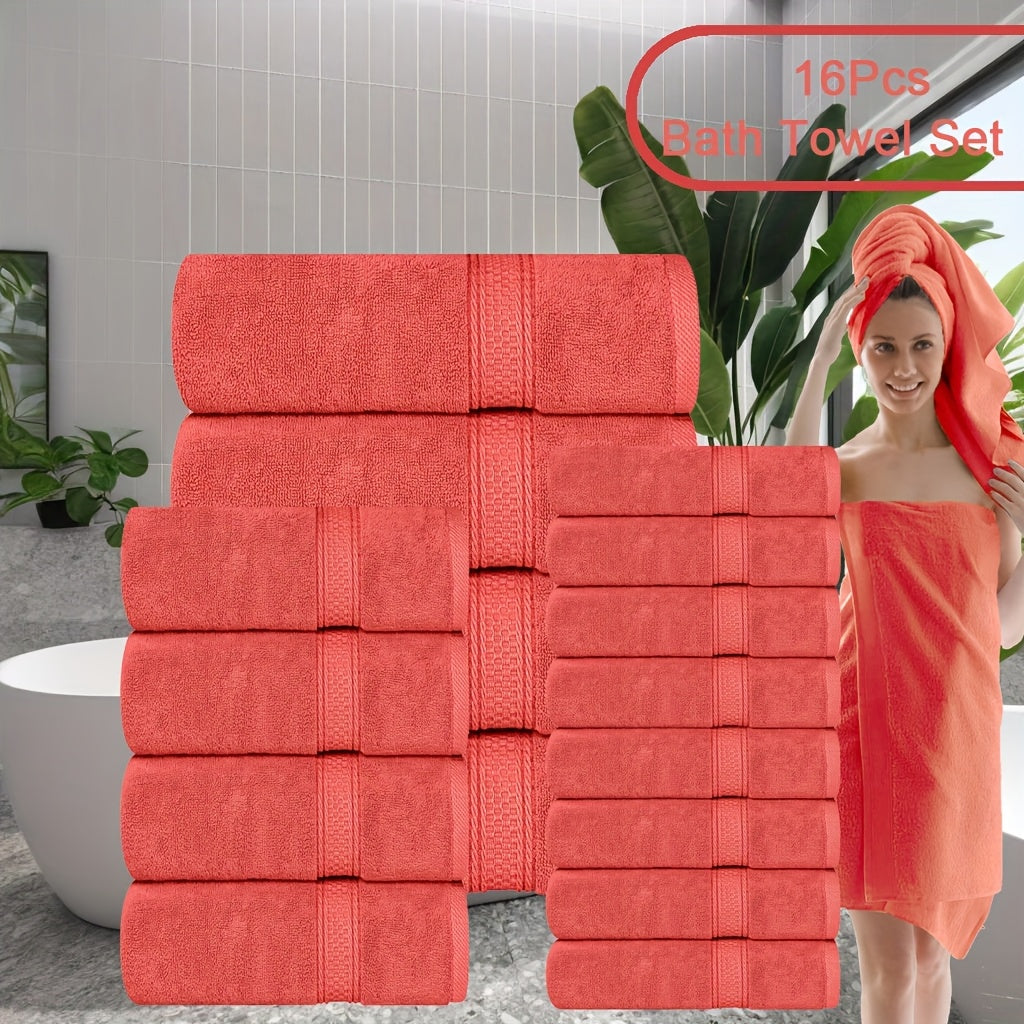 8pcs Luxurious Soft Bath Towel Set for Ultimate Comfort