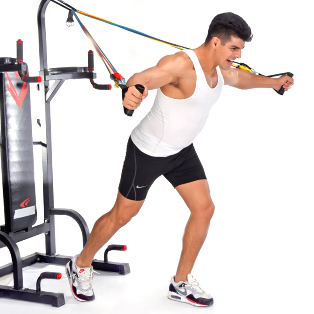 11pcs Pull Ropes Set for Portable Athletic Fitness Accessories