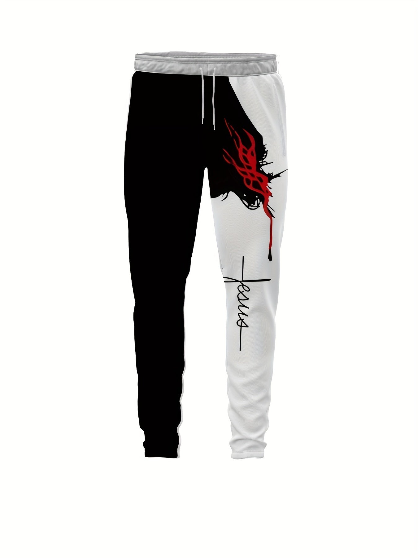 Men's 3D Printed Casual Sportswear Set - Hoodie & Joggers