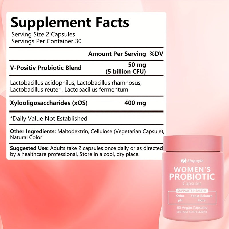 5/1pc 60 Capsules Women's Probiotics with Cranberry Extract