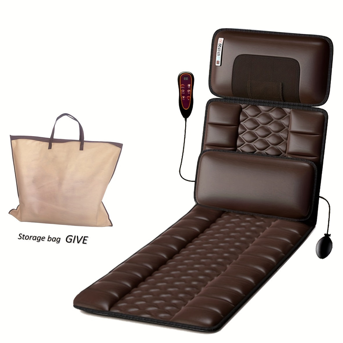 Full Body Massage Mattress With Hot Compress For Neck And Waist