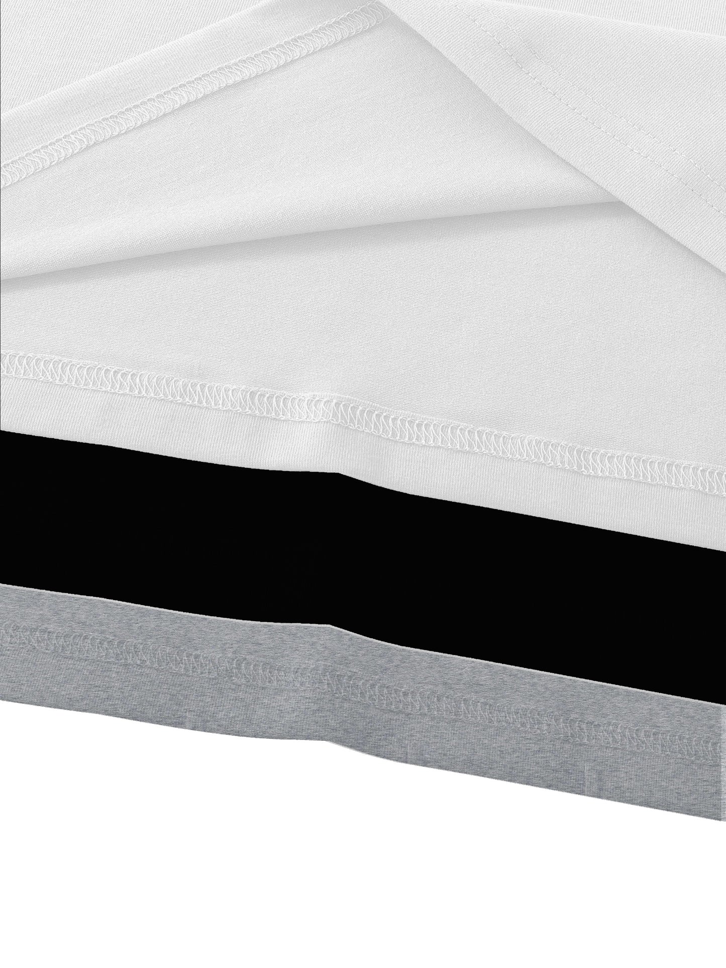 3 Packs Letter Print Crew Neck Tee for Women - Casual T-Shirts