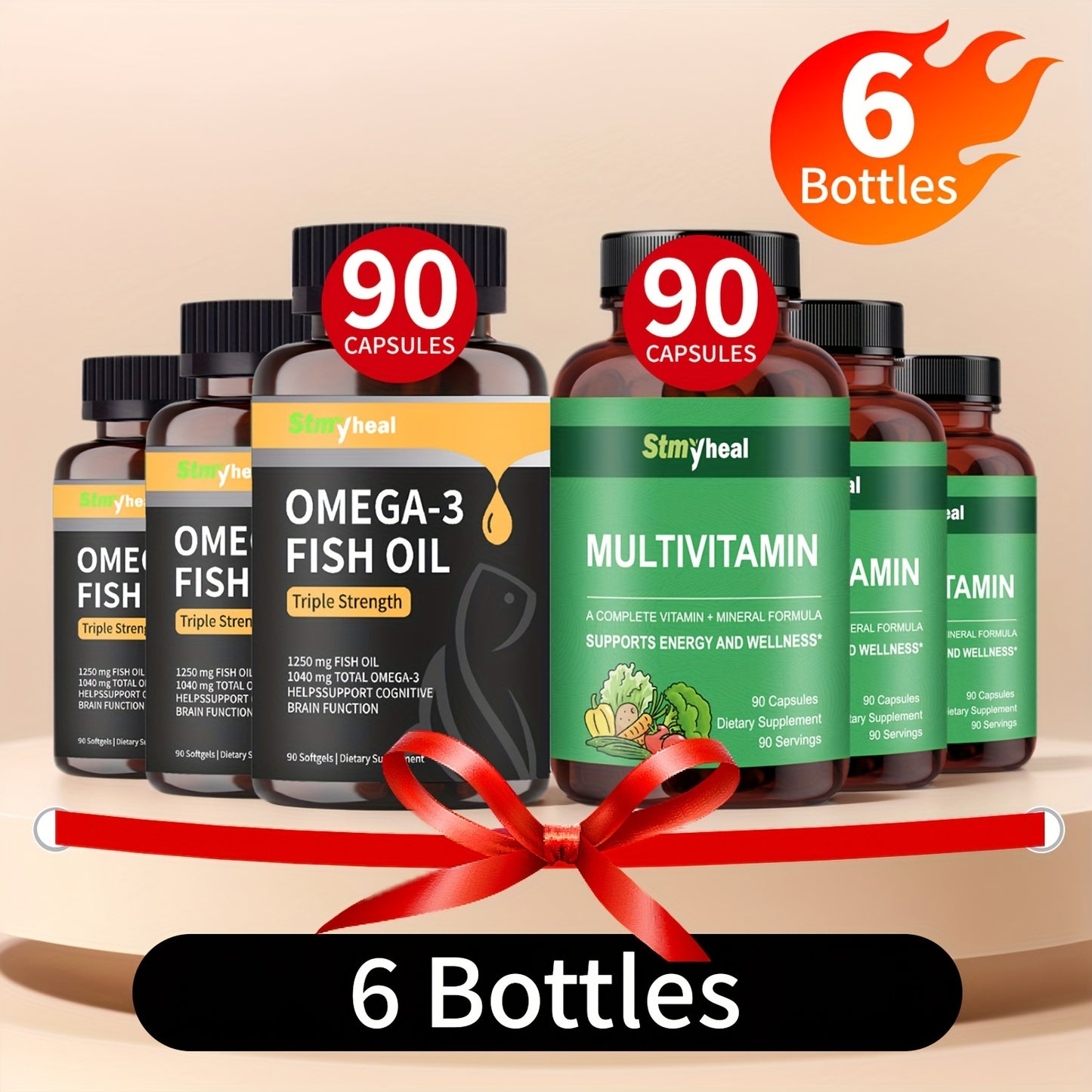 2/4/6 Bottled Composite Vitamin Capsules for Heart Health