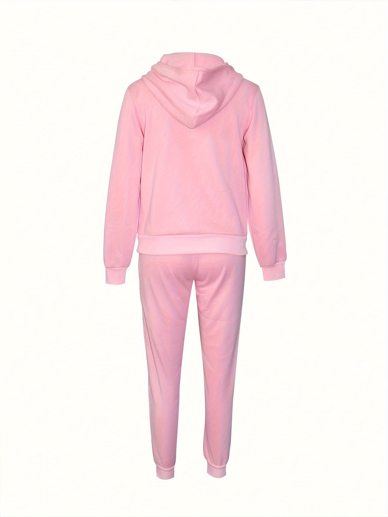 Women'S Casual Fall/Winter Hooded Sweatshirt and Joggers Set