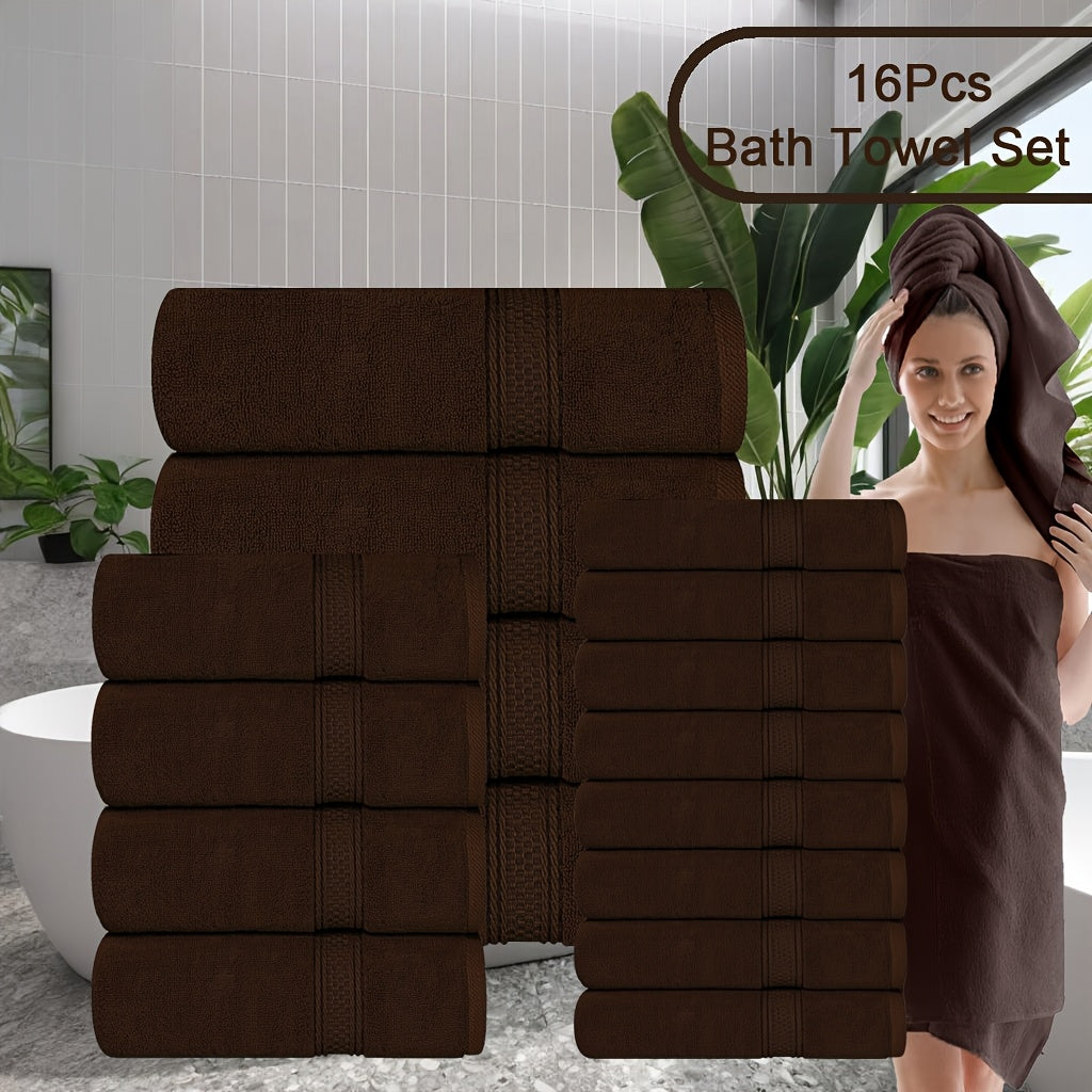 8pcs Luxurious Soft Bath Towel Set for Ultimate Comfort