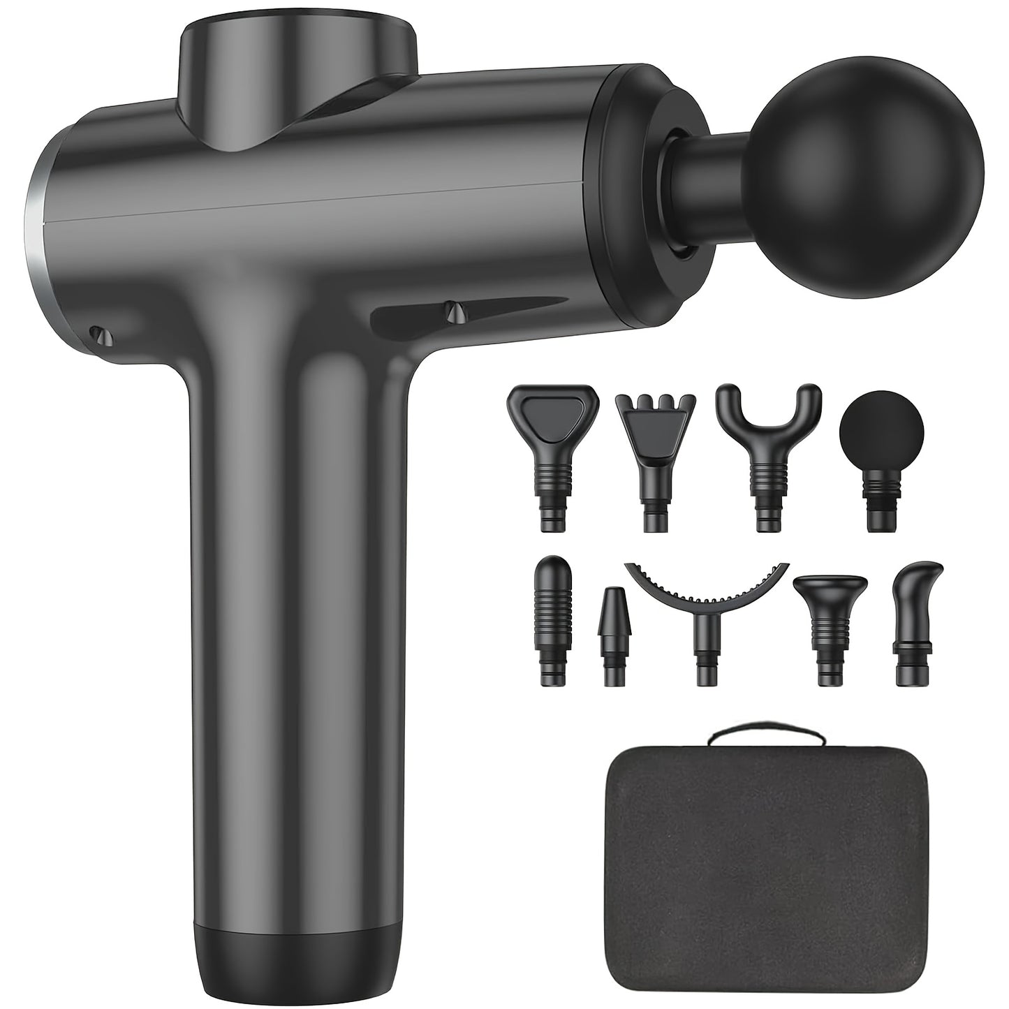 Massage Gun - Deep Tissue Massager With 30 Speeds & 9 Attachments