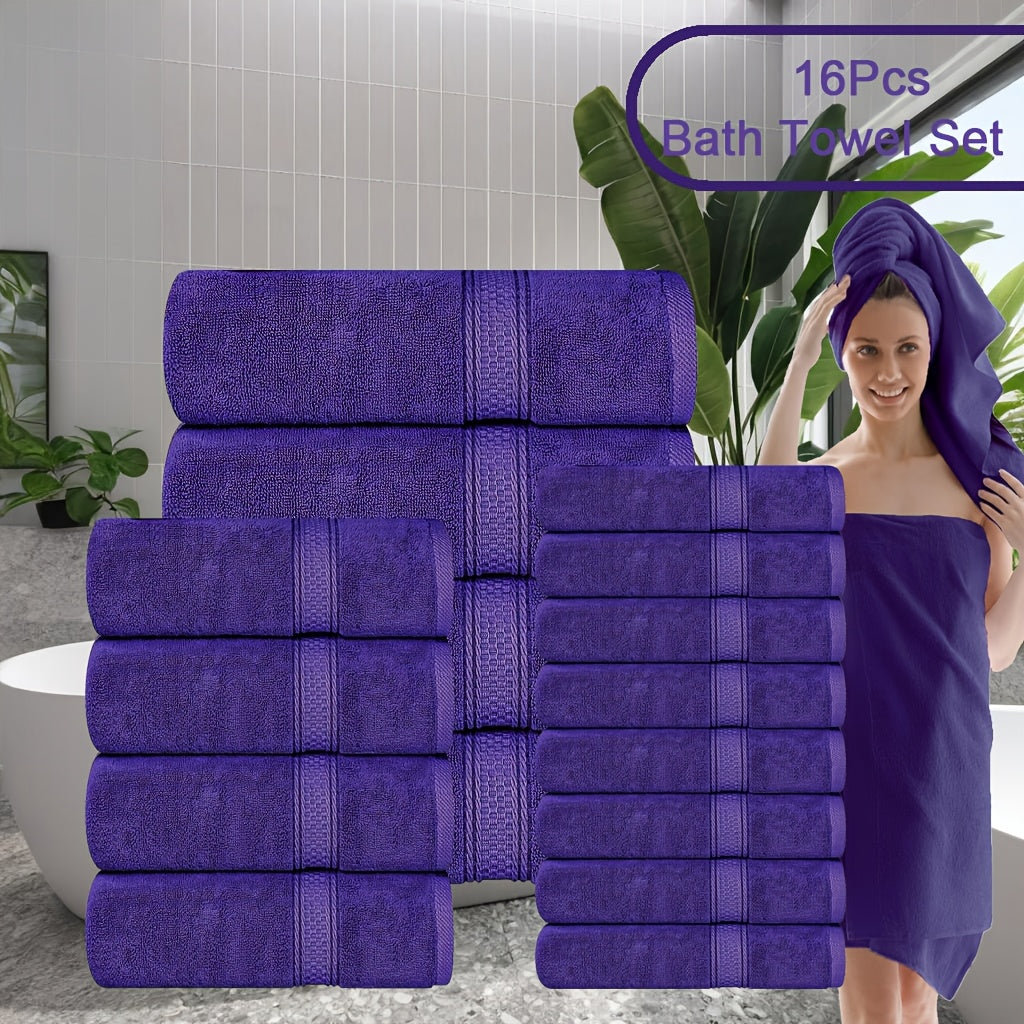 8pcs Luxurious Soft Bath Towel Set for Ultimate Comfort