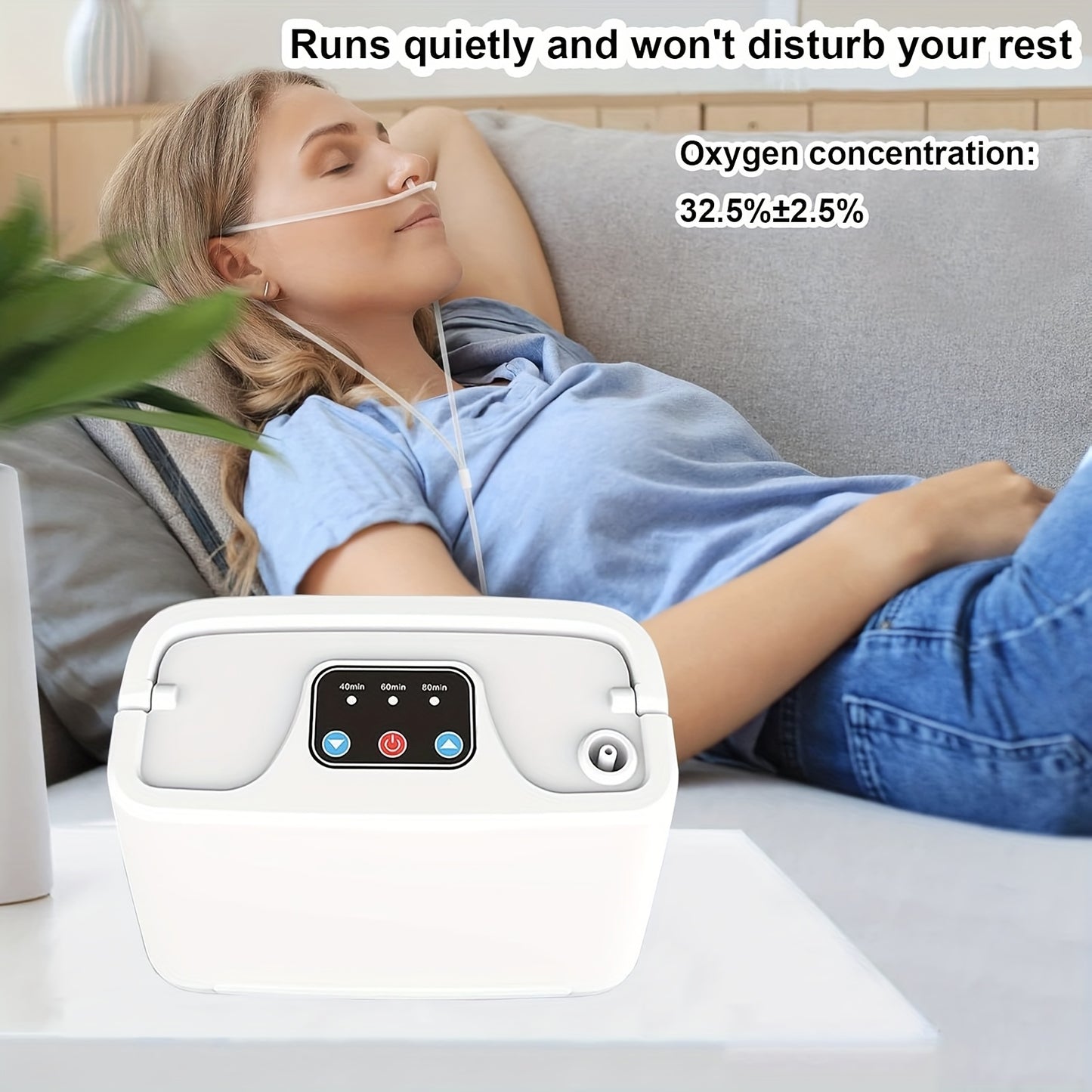 Portable Oxygen Generator for Home & Travel Compact Machine