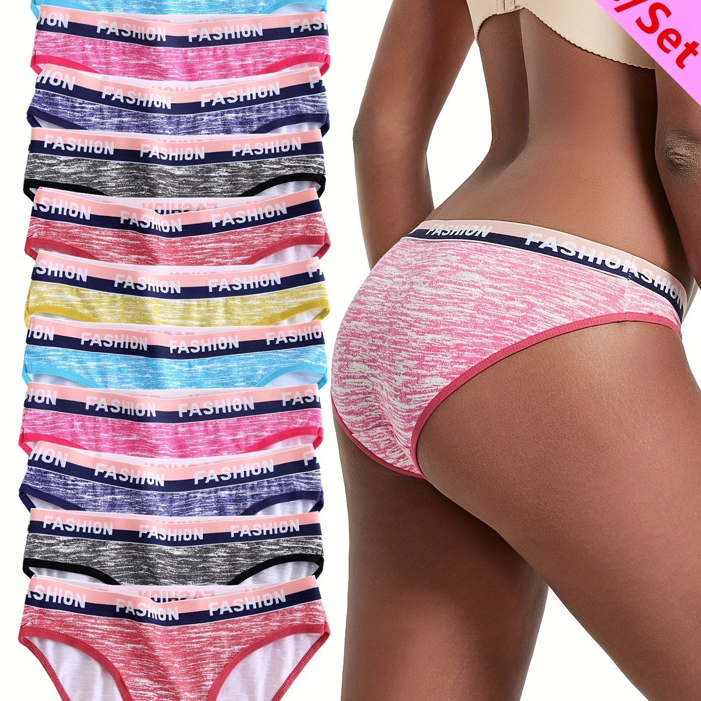 Women's Camo Print Low-Waisted Briefs - Raising Glutes, Low Waist Underwear