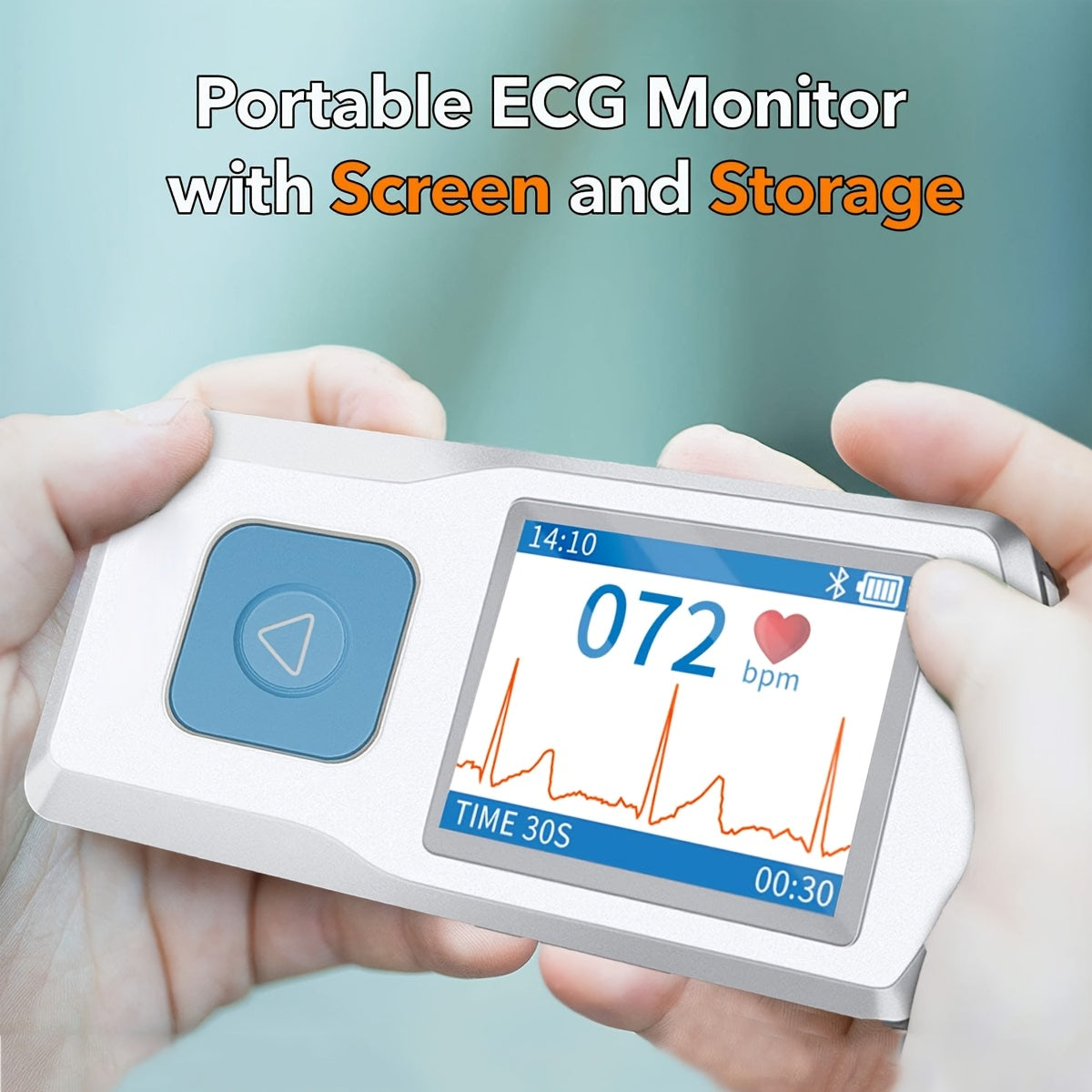 Portable EKG Monitor Instant ECG Heart Rate Monitor Compact Design