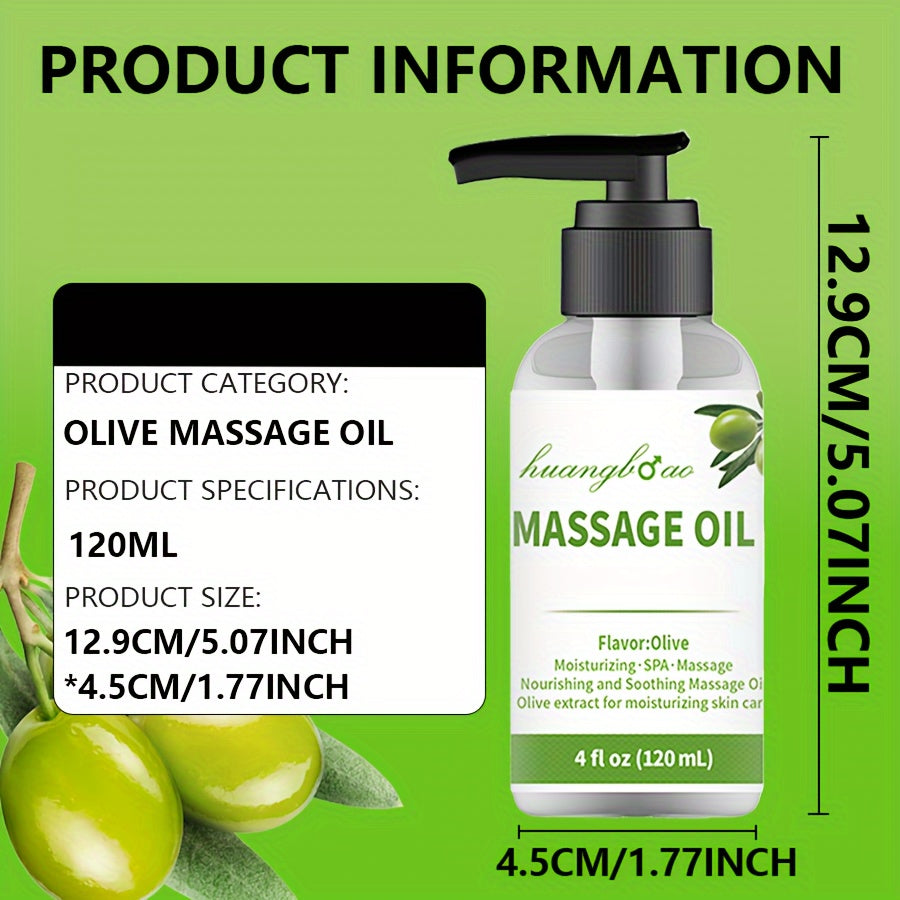 2pcs Sensual Olive Massage Oil - Smooth Gliding Formula