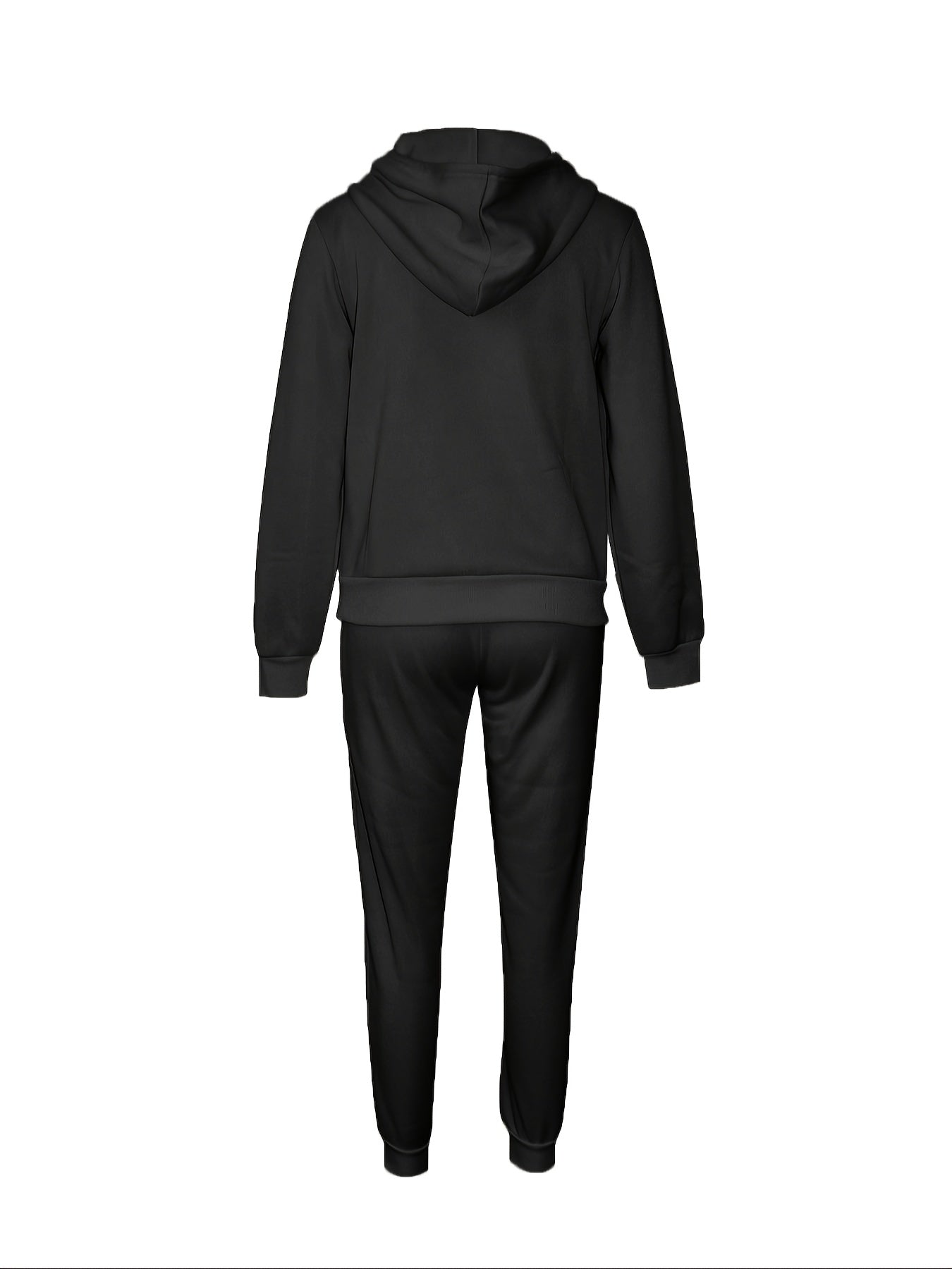 Women'S Casual Fall/Winter Hooded Sweatshirt and Joggers Set