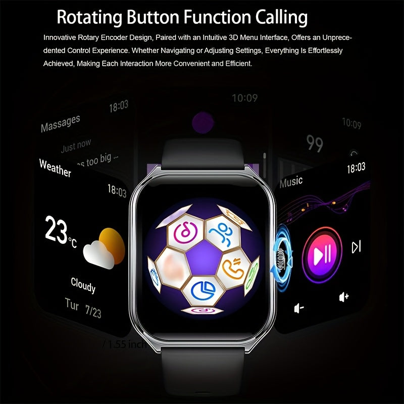 PAAZOMU Ultra-Thin 1.96" AMOLED Smartwatch for iPhone Android