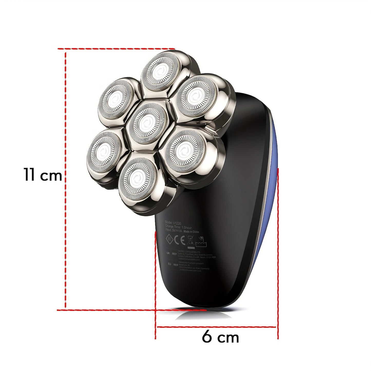Detachable Head Shavers Kibiy 7D Magnetic Head Shaver