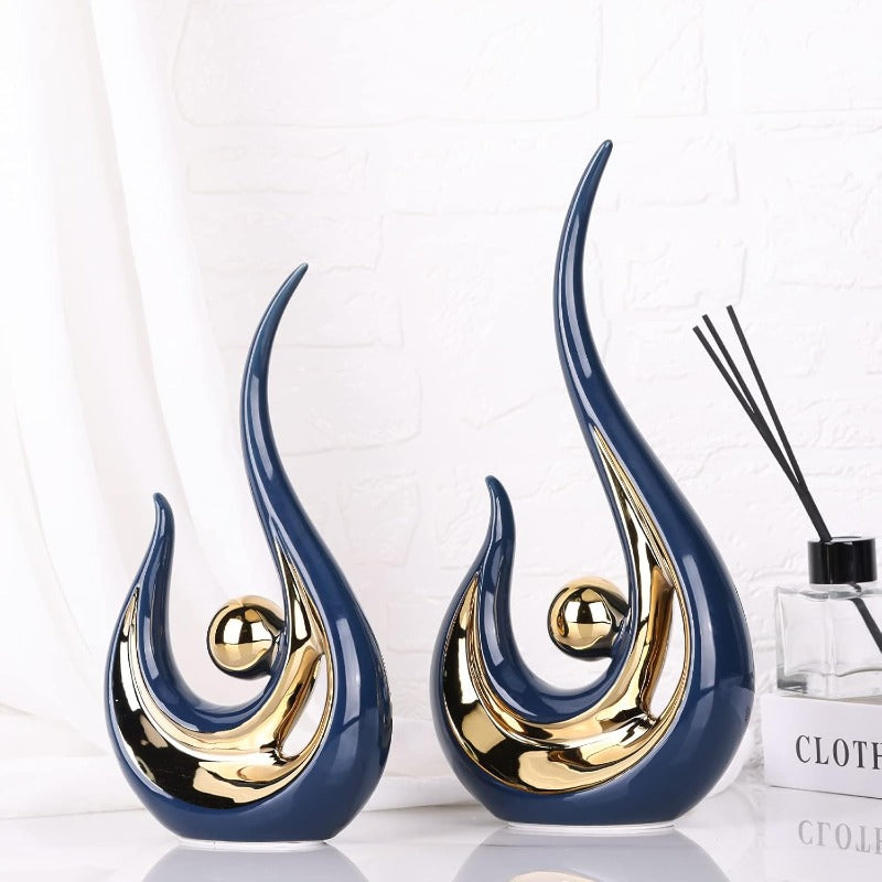 Modern Abstract Art Home Decor Accent Ceramic Sculptures