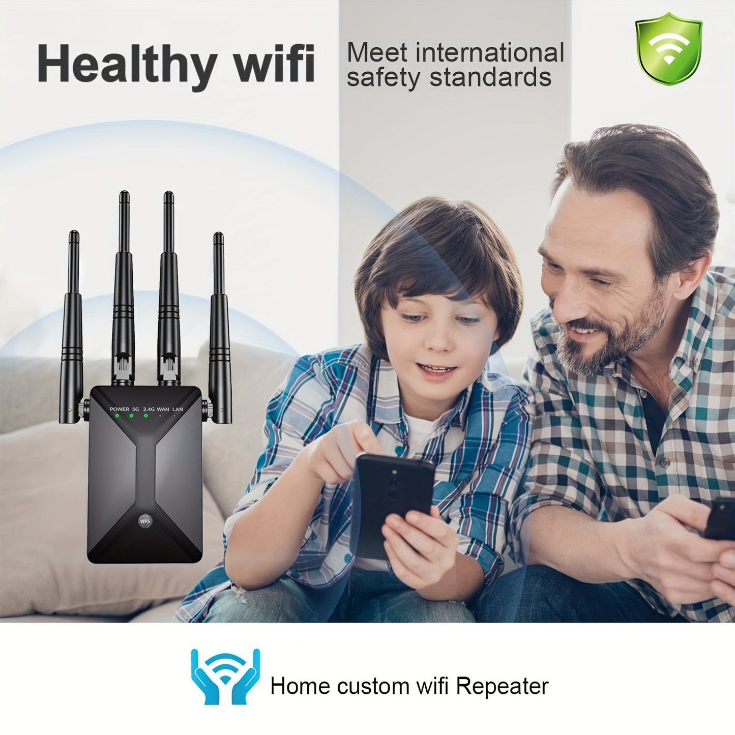 Ultra-Powerful WiFi Extender Signal Booster for 130 Devices