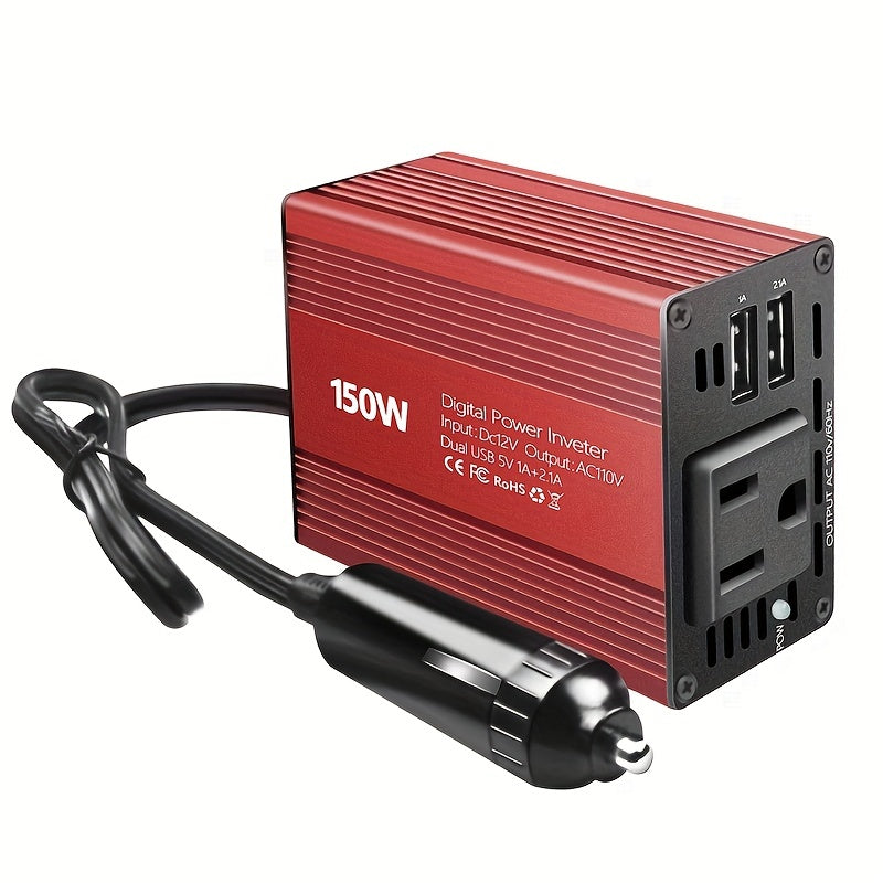 1pc Car Power Inverter DC 12V To AC 110V 150W Charger