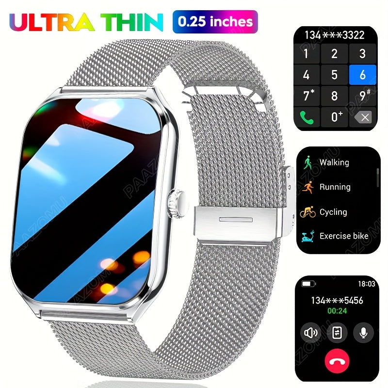 PAAZOMU Ultra-Thin 1.96" AMOLED Smartwatch for iPhone Android