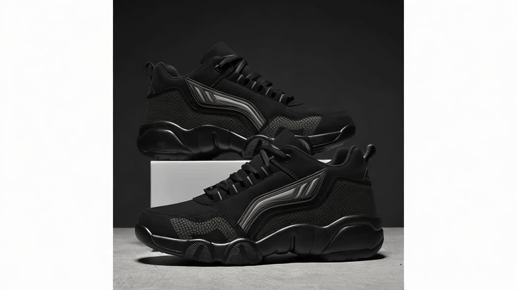Men's Casual Sporty Sneakers with PU Upper and Rubber Sole