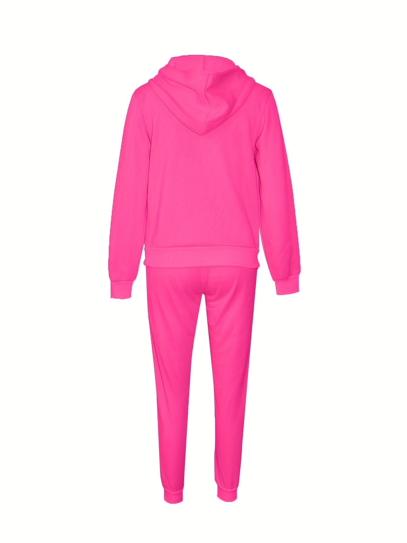 Women'S Casual Fall/Winter Hooded Sweatshirt and Joggers Set