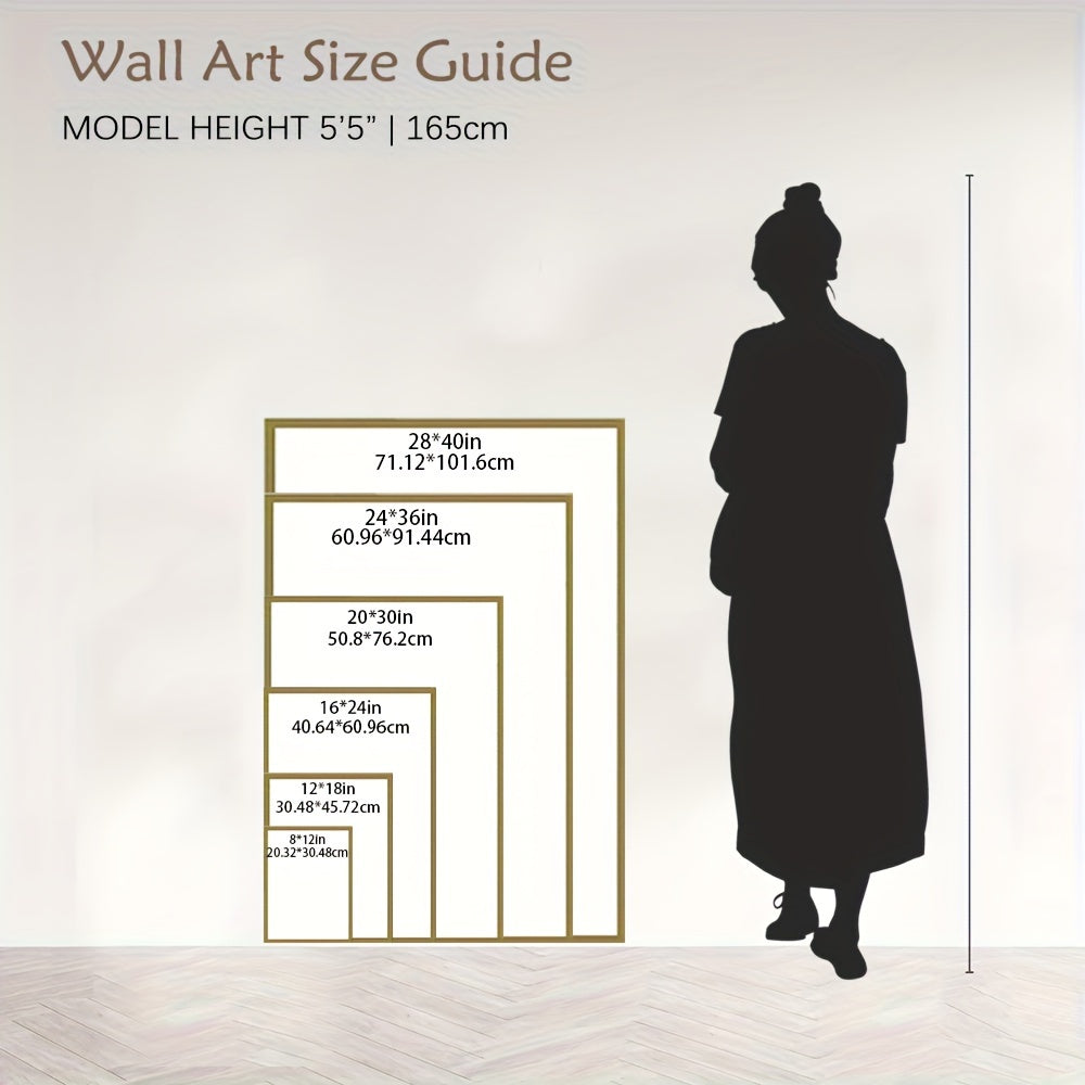 1pc Abdominal Workout Wall Art - 15 Exercises Canvas Print