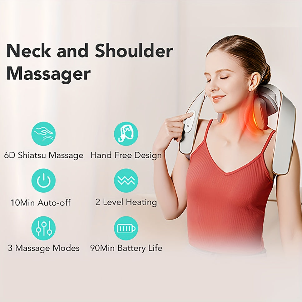 SKG H5 Mini Neck Massager for Deep Tissue Relief and Heat