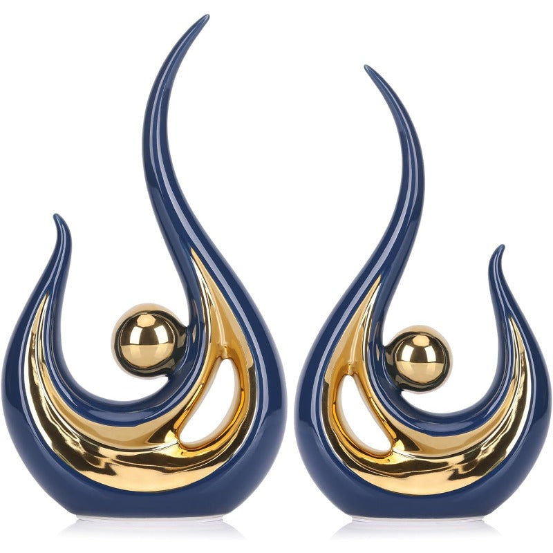 Modern Abstract Art Home Decor Accent Ceramic Sculptures