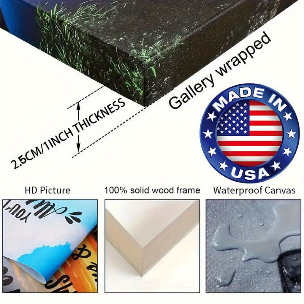 High End High-Quality Large Size With Thick Wooden Wrapped Frame