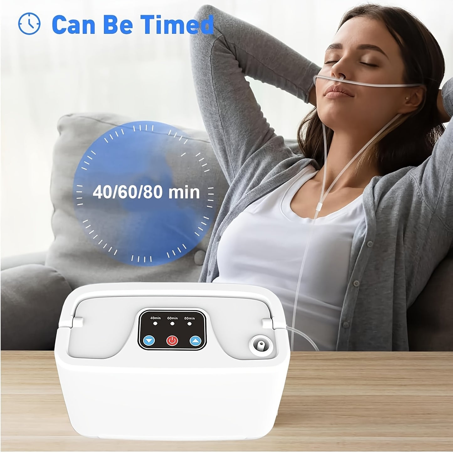 Portable Oxygen Generator for Home & Travel Compact Machine