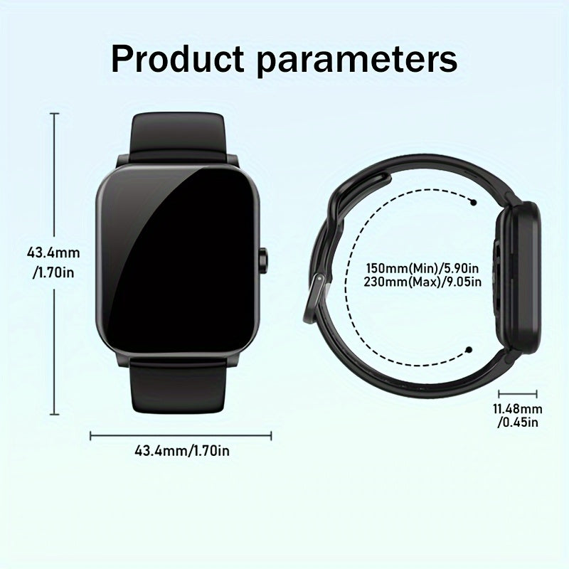 100+ Sports Modes 1.85 Inch Full Touch Screen Smartwatch