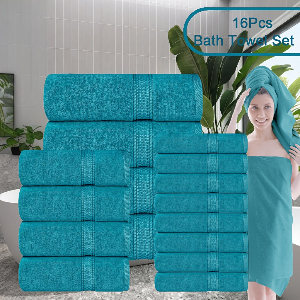 8pcs Luxurious Soft Bath Towel Set for Ultimate Comfort
