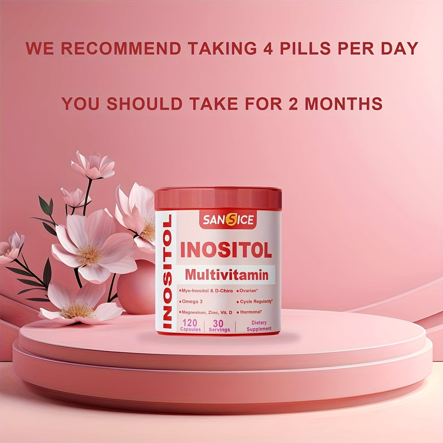Inositol Complex Vitamin 240-Count Capsules for Balance