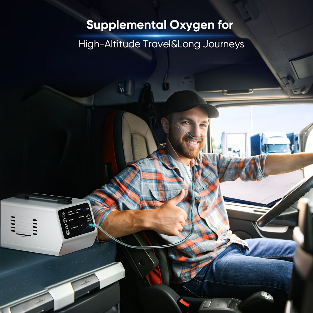 Professional Oxygen Generator Adjustable Dual Supply Mode Car Oxygen Delivery