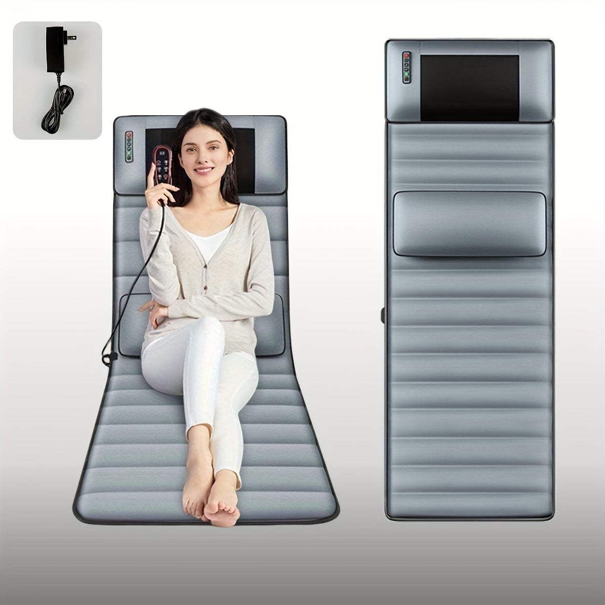 Full Body Massage Mattress With Hot Compress For Neck And Waist