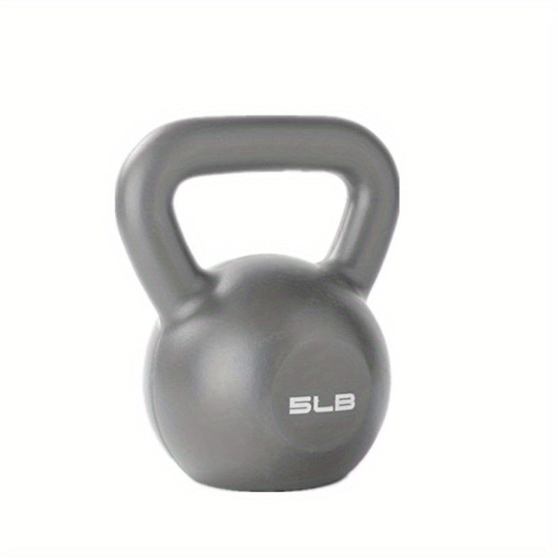 1pc 5LB Pink PE Kettlebell for Men & Women Durable Grip