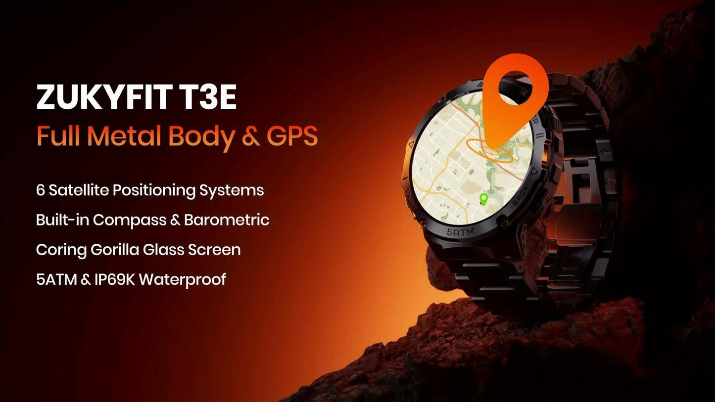 ZUKYFIT T3E GPS Smart Watch For Men 60Days Battery Life