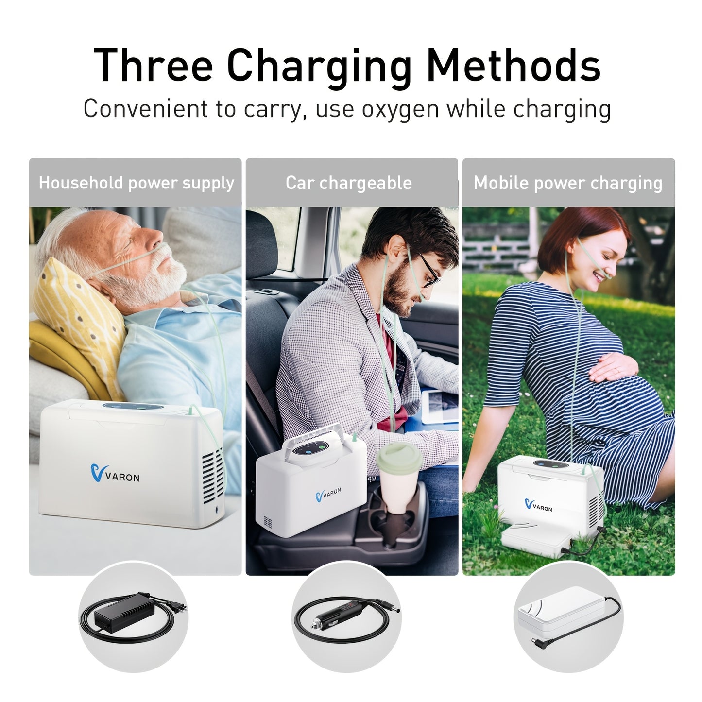 Portable Oxygen Machine, 3.3lbs for Travel, Complete Accessories