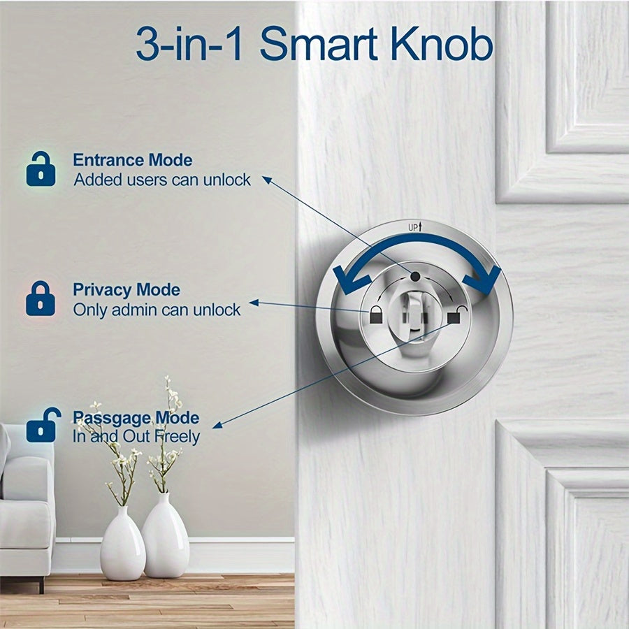 Smart Keyless Entry Door Lock with Keypad Rechargeable