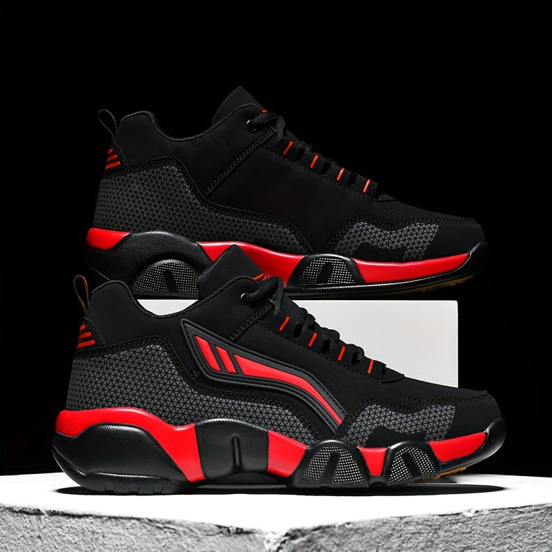 Men's Casual Sporty Sneakers with PU Upper and Rubber Sole